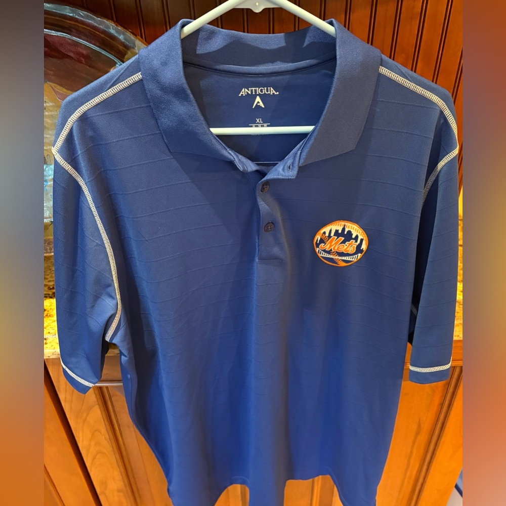 New York Mets men’s athletic polo. Sharp blue with logo on chest.‎ XL - Picture 4 of 6